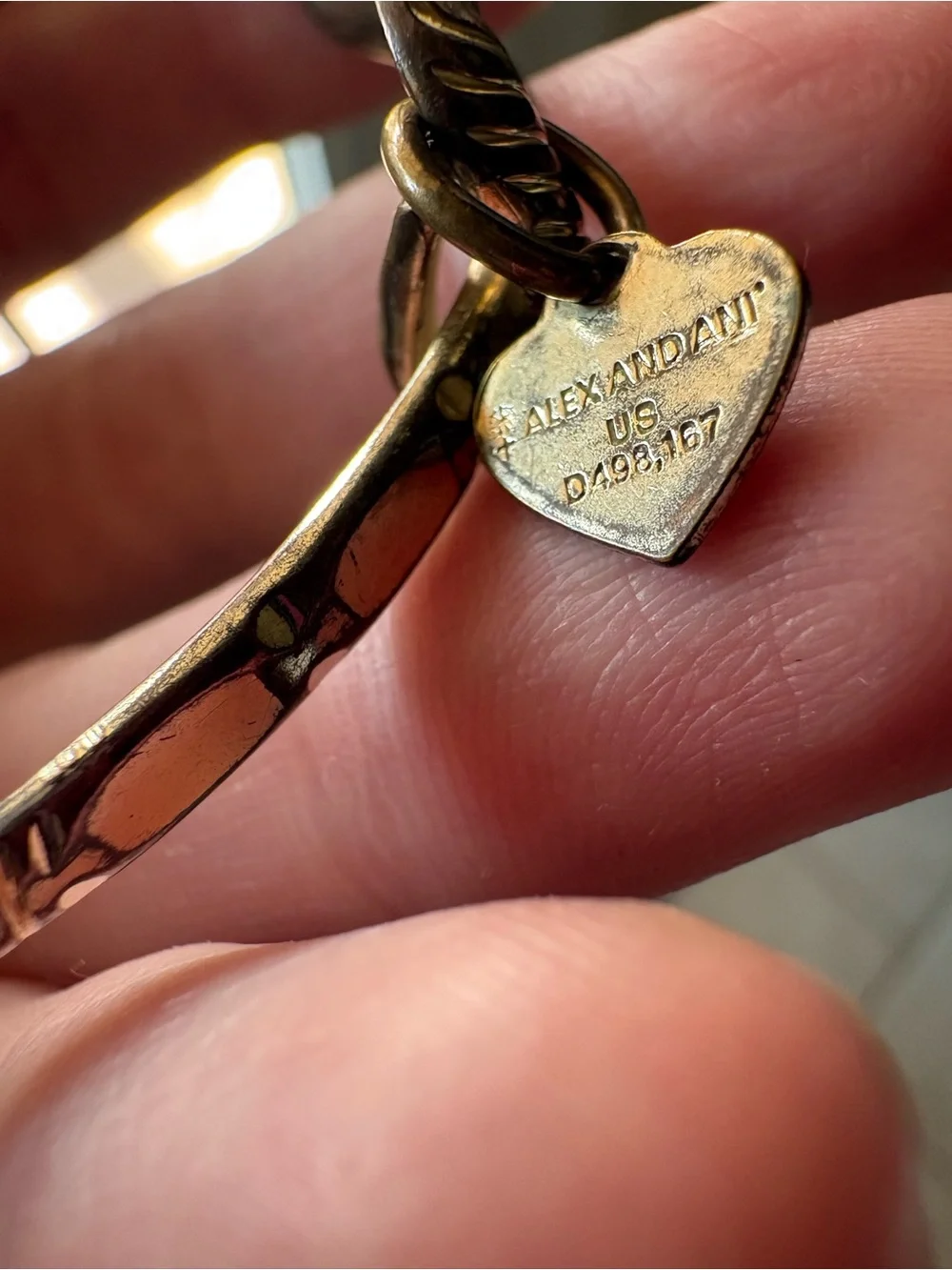 Vintage gold tone bracelet Alex and Ani